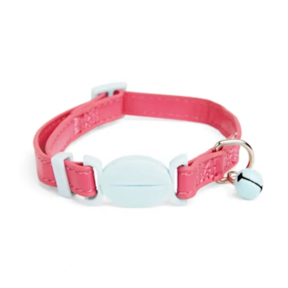 YOULY the classic Pink/Blue Colorblock Cat Collar L/XL